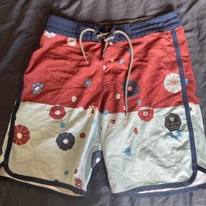 Vissla Board Shorts Flower Print